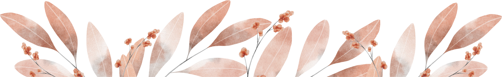 Watercolor Peach Leaf Background